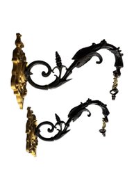 Pair Of Incredible Victorian Bronze Sconces