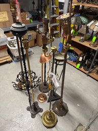 9 Floor Lamp Columns, Bases Etc.