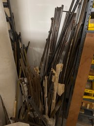 Large Lot Of Inner Rods Threaded Tubes Etc.