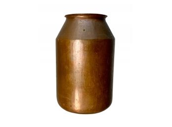 Heavy Copper Arts And Crafts Vase Hand Made