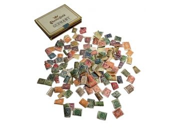 Vintage Box Lot Weimar Republic Deutsches Reich German 1920s And 30s Overmark Stamps Deustche Post 10 Pfennig