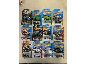 Lot Of 12 Modern Hot Wheels Cars Lot# - J, WYSIWYG NIB