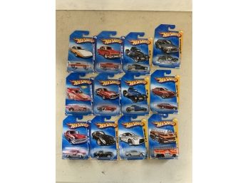 Lot Of 12 Modern Hot Wheels Cars Lot - M, WYSIWYG