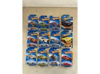 Lot Of 12 Modern Hot Wheels Cars Lot #Q, WYSIWYG NIB