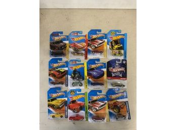 Lot Of 12 Modern Hot Wheels Cars Lot -C, WYSIWYG NIB
