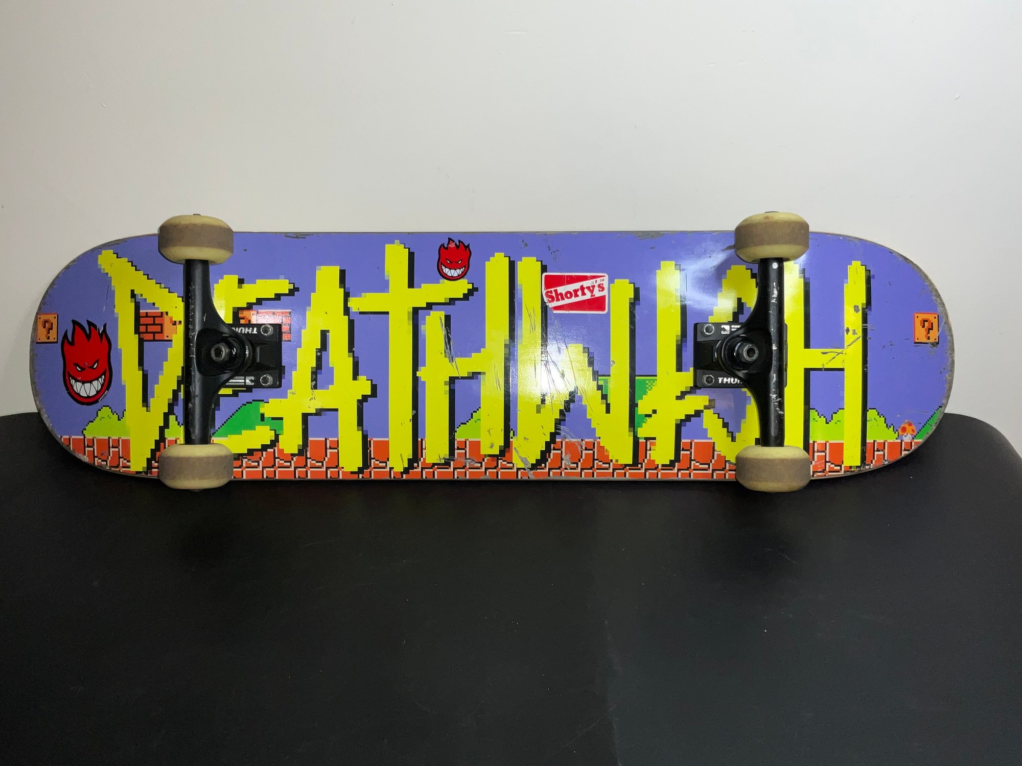 Deathwish Skateboard Mario Design Spitfire Wheels #10287