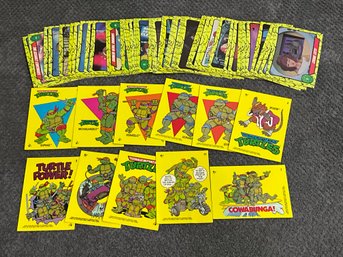 1989 TMNT Cards And Stickers Teenage Mutant Ninja Turtles