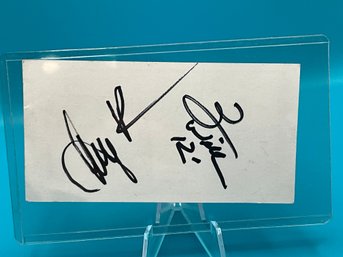 Autographed Prom Card Of Comedy Duo Williams & Ree