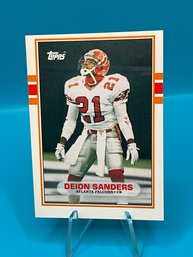 Deion Sanders 1989 Topps Traded Rookie