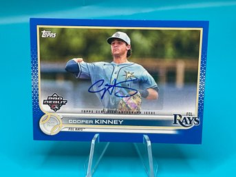 Cooper Kinney Topps Pro Debut Auto Blue /150