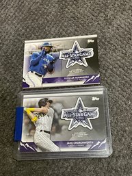 Cronenworth & Hernandez 2021 All-star Game Commemorative Sleeve Patch Relic Cards