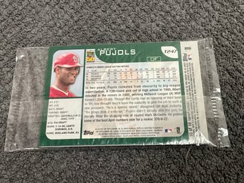 Albert Pujols 2002 Topps Archives Rookie Reprint In Sealed Pack