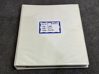 Binder Of 1981 Topps And 1981-82 Fleer Baseball Cards