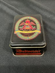 Anheuser Busch-Budweiser-2 Decks Of Vintage Playing Cards In Original Tin
