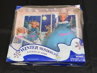 1999 Winter Wonderland Sisters At Home Dolls Kelsey, Katie And Jodi