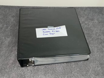 1991 Stadium Club Baseball Complete Set In Binder