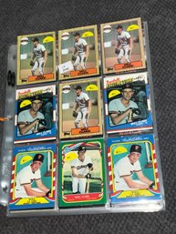 10 Pages Of Will Clark Baseball Cards In Pages With Rookies
