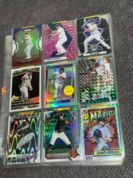 13 Pages Of Baseball Color Parallels And Inserts