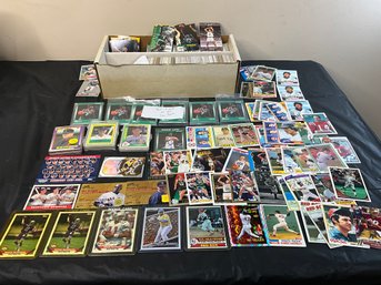 2 Row Box Of Celtics, Red Sox, Patriots And Some Bruins Cards