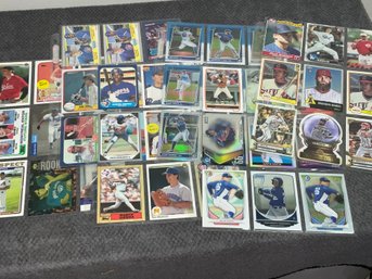 6 Pages Of Baseball Rookie Cards