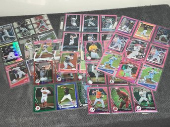 5 Pages Of Baseball Color, Inserts And Stars