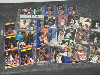 5 Pages Of Mixed Basketball Rookie Cards