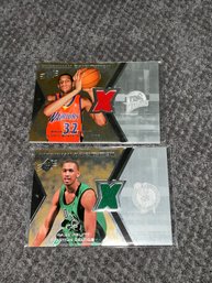 Brandan Wright & Gabe Pruitt SPx Freshman Orientation Rookie Jersey Cards