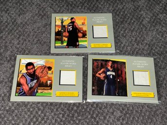 Carney, Doube & Williams Topps Turkey Red Rookie Jersey Cards