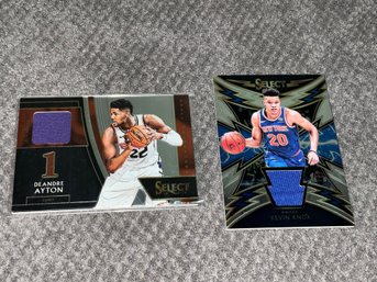Deandre Ayton & Kevin Knox Select Jersey Cards