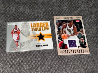 Monta Ellis Larger Than Life And Michael Redd Feel The Game Jersey Cards