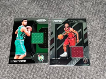 Tremont Waters & Collin Sexton Prizm Sensational Swatches Rookie Cards