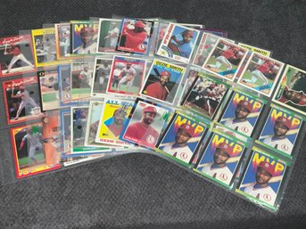 8 Pages Of Ozzie Smith Baseball Cards