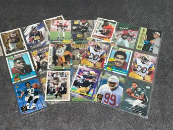 3 Pages Of Football Rookie Cards
