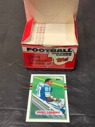 1989 Topps Traded Football Set With Barry Sanders Rookie