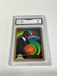 Gary Payton 1990 Skybox Rookie Graded GMA 8