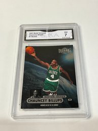 Chauncey Billups 1997 Metal Rookie Graded GMA 7