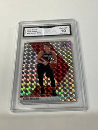 Zach Collins 2019 Mosaic Prizm Rookie Graded GMA 10