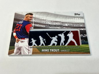 Mike Trout 2018 Topps Players Weekend Logo Patch Card