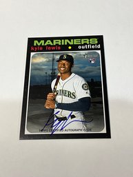 Kyle Lewis 2020 Topps Heritage Autographed Rookie Card