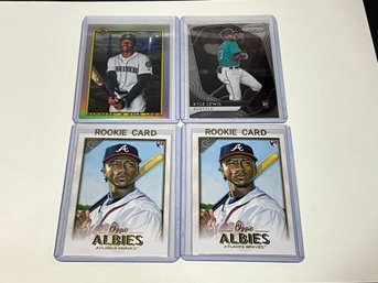 Ozzie Albies And Kyle Lewis Rookie Cards