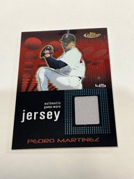 Pedro Martinez 2004 Topps Finest Game Worn Jersey Card