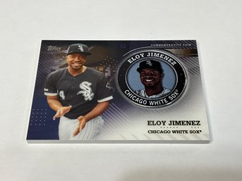 Eloy Jimenez 2020 Topps Player Commemorative Coin Medallion Card