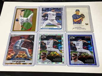 Clayton Kershaw Lot With Rookie And Numbered Cards