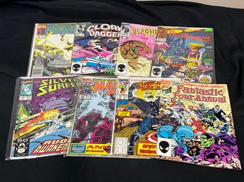 Marvel Comic Book Lot With Silver Surfer, Marvel Age Annual, Fantastic Four Annual And More