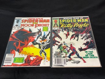 Marvel Team Up Spider-man & Moon Knight #144 And Kitty Pryde #135 Comic Books