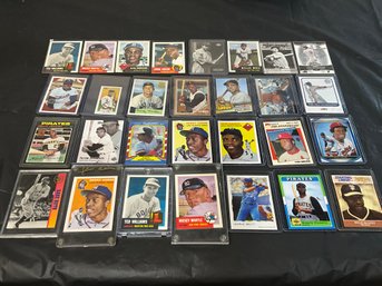 Modern HOF Baseball Card Lot With Carew /99 And Mays /299