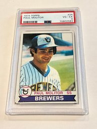 Paul Molitor 1979 Topps 1st Solo Card Graded PSA 4