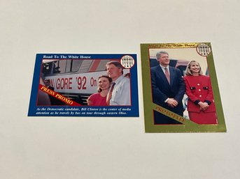 Bill & Hillary Clinton 1993 Political Cards Promo Prototype