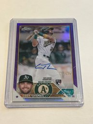 Cody Thomas 2023 Topps Chrome Purple Rookie Autograph /250