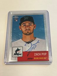 Zach Pop 2022 Topps Chrome Platinum Rookie Autograph